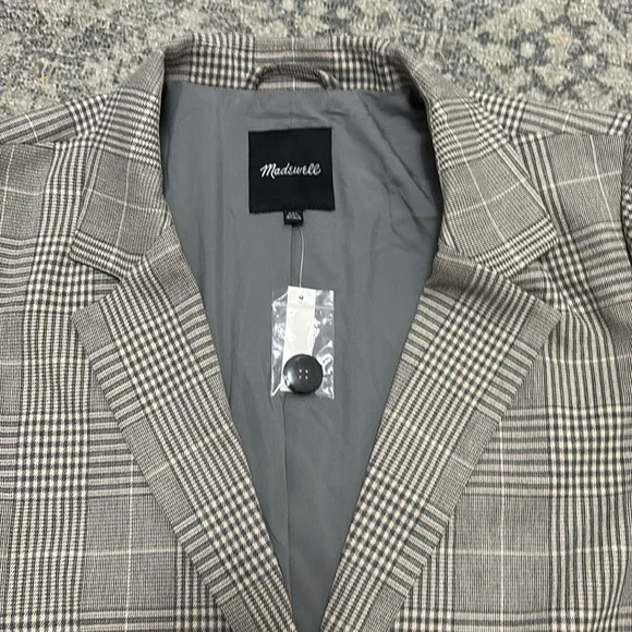 🆕 Madewell Plaid Dorset Blazer - Picture 3 of 7